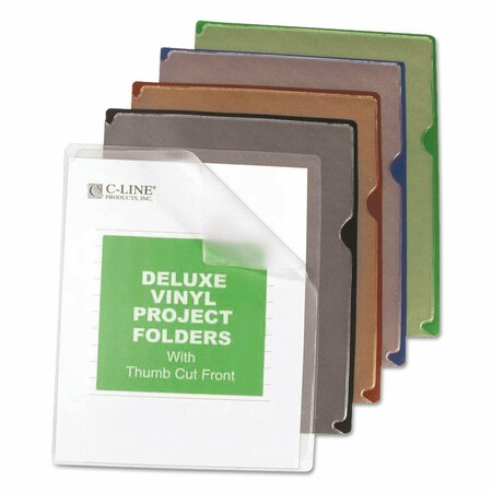 C-LINE PRODUCTS Jacket Folder, Assorted Color, PK35 62150